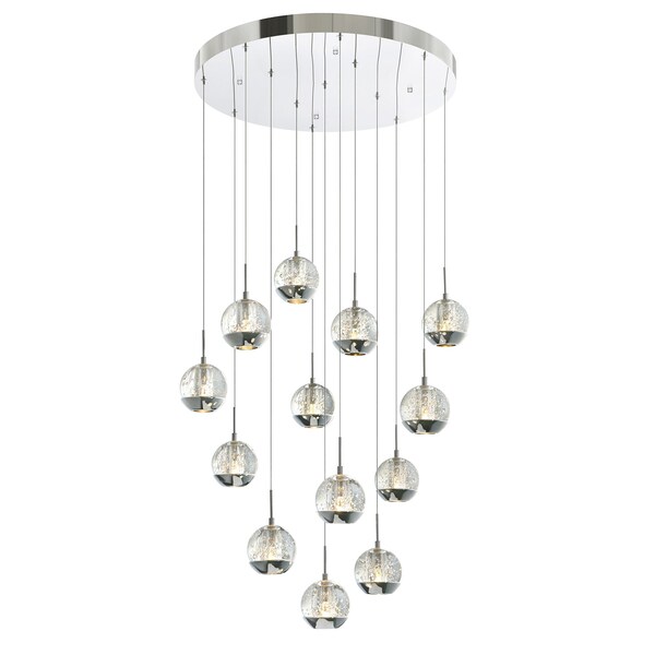 Cwi Lighting Perrier 13 Light Multi Light Pendant With Chrome Finish 5444P24C-R - main